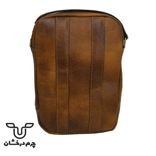 کیف حمایلی چرم طبیعی درخشان مدل MB74